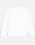 Silence Sweatshirt in White, plain back