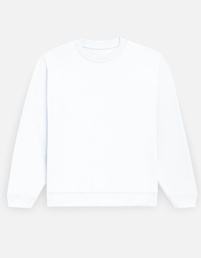 Not Before Coffee sweatshirt in White, plain front