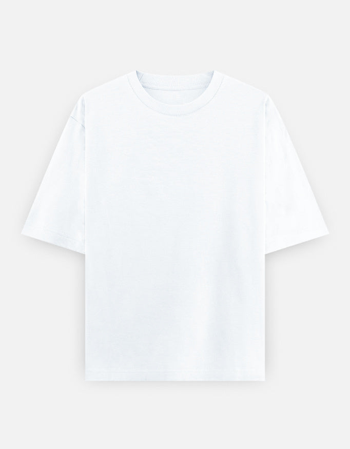 Kaavo Vasudeva oversized tee in White, front view